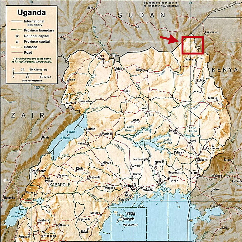 ik map uganda