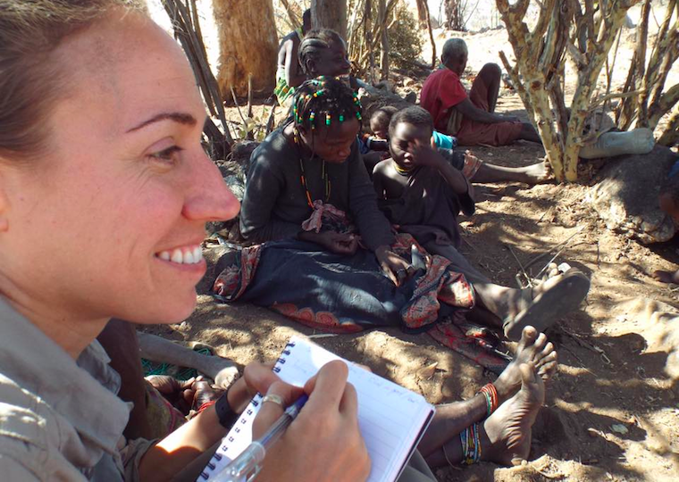 Colette Doing Fieldwork, 2015